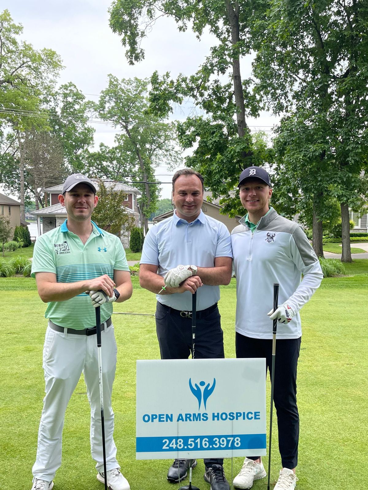 Open Arms Hospice at a charity golf outing
