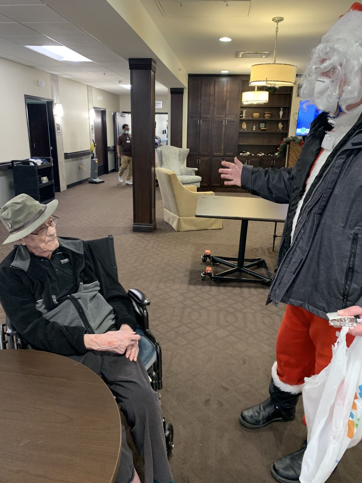 A holiday visit with a patient