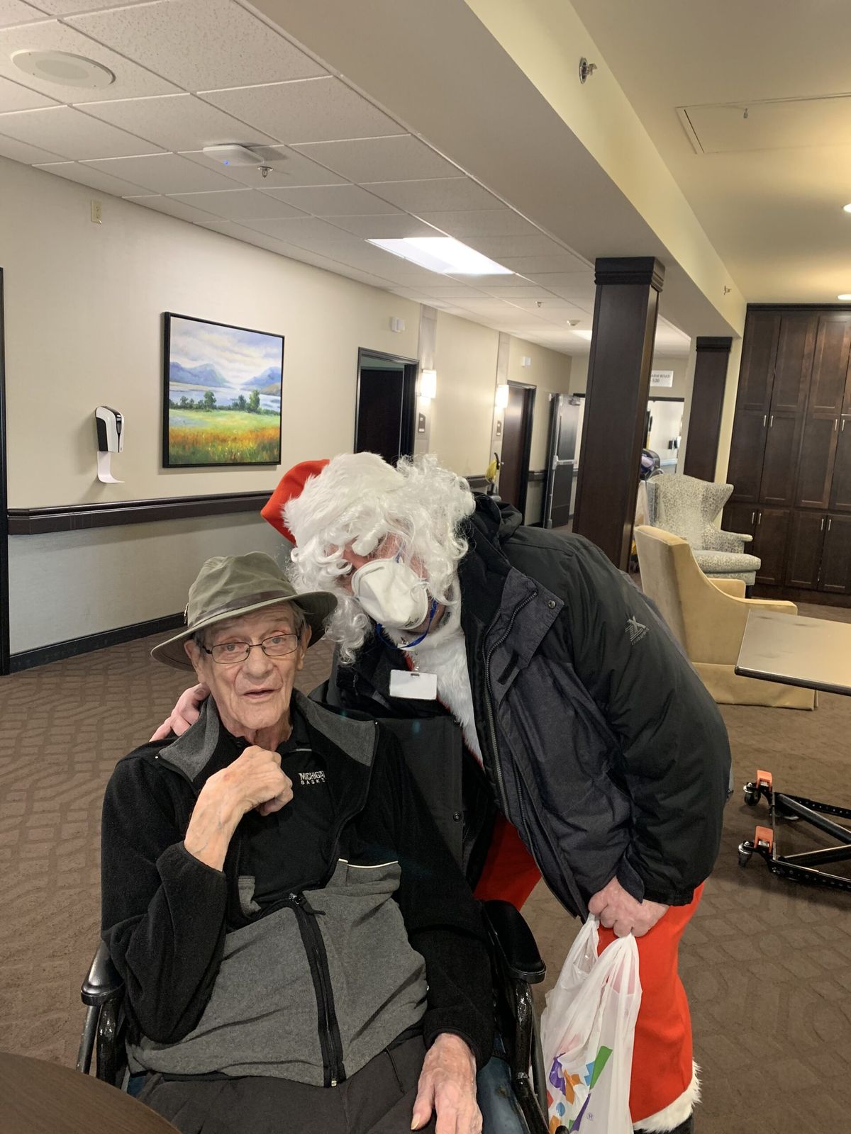 A holiday visit with a patient