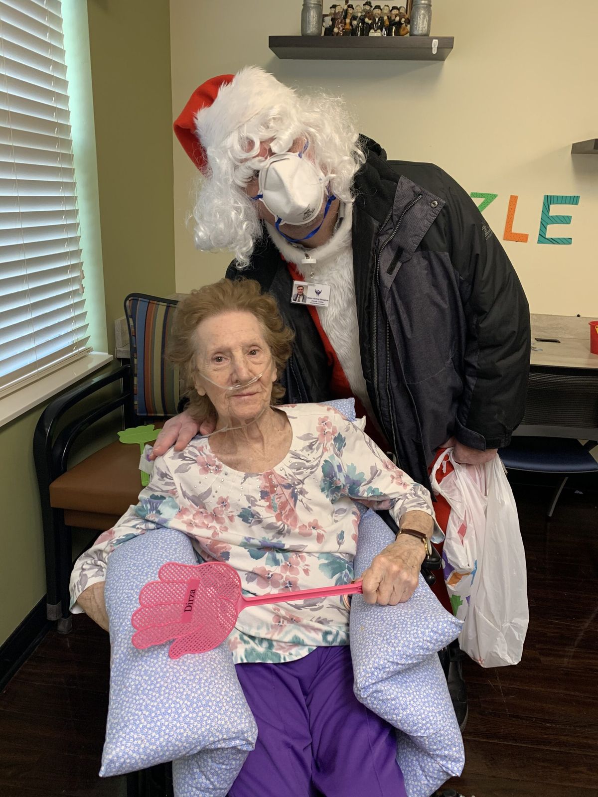 A holiday visit with a patient