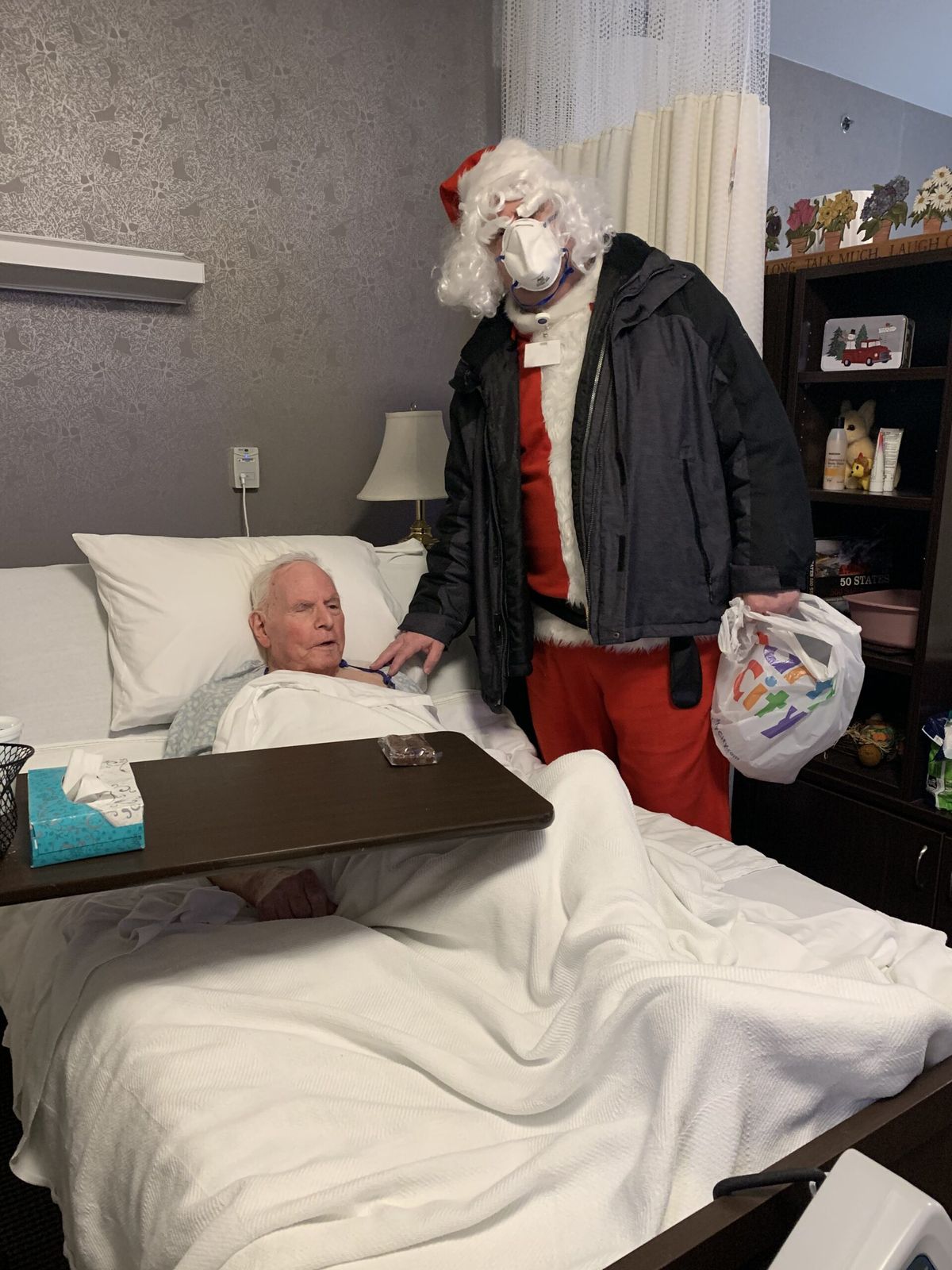 A holiday visit with a patient