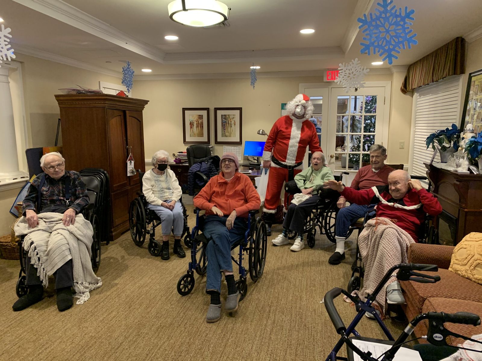 A holiday visit with a patient