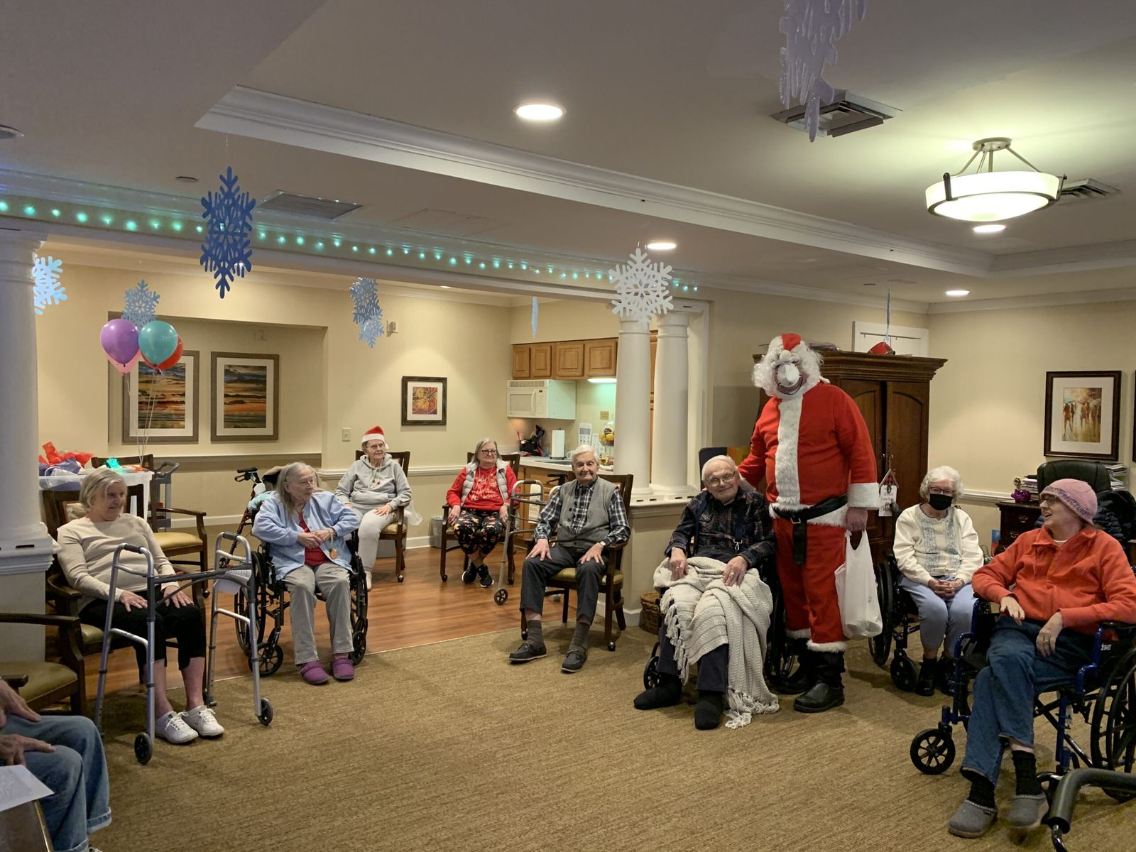 A holiday visit with a patient