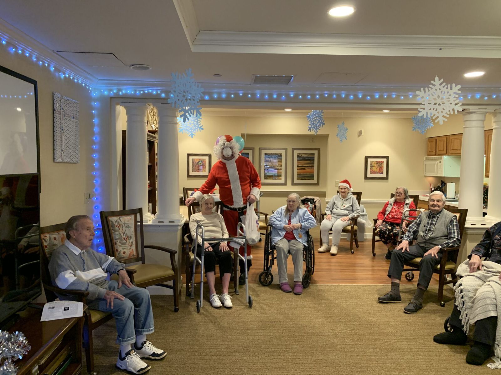 A holiday visit with a patient