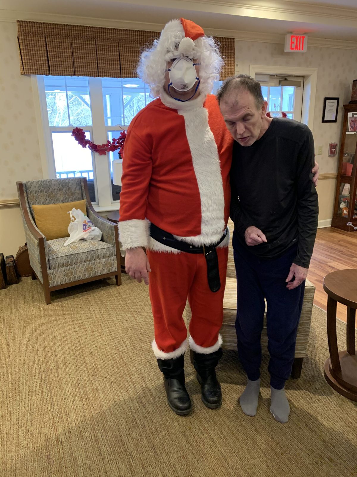 A holiday visit with a patient