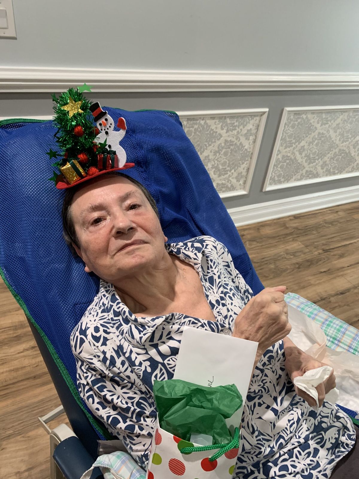 A celebration moment with a patient