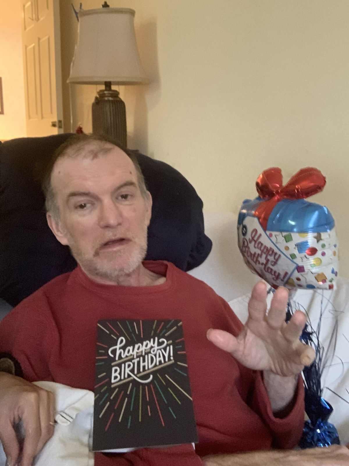 A celebration moment with a patient