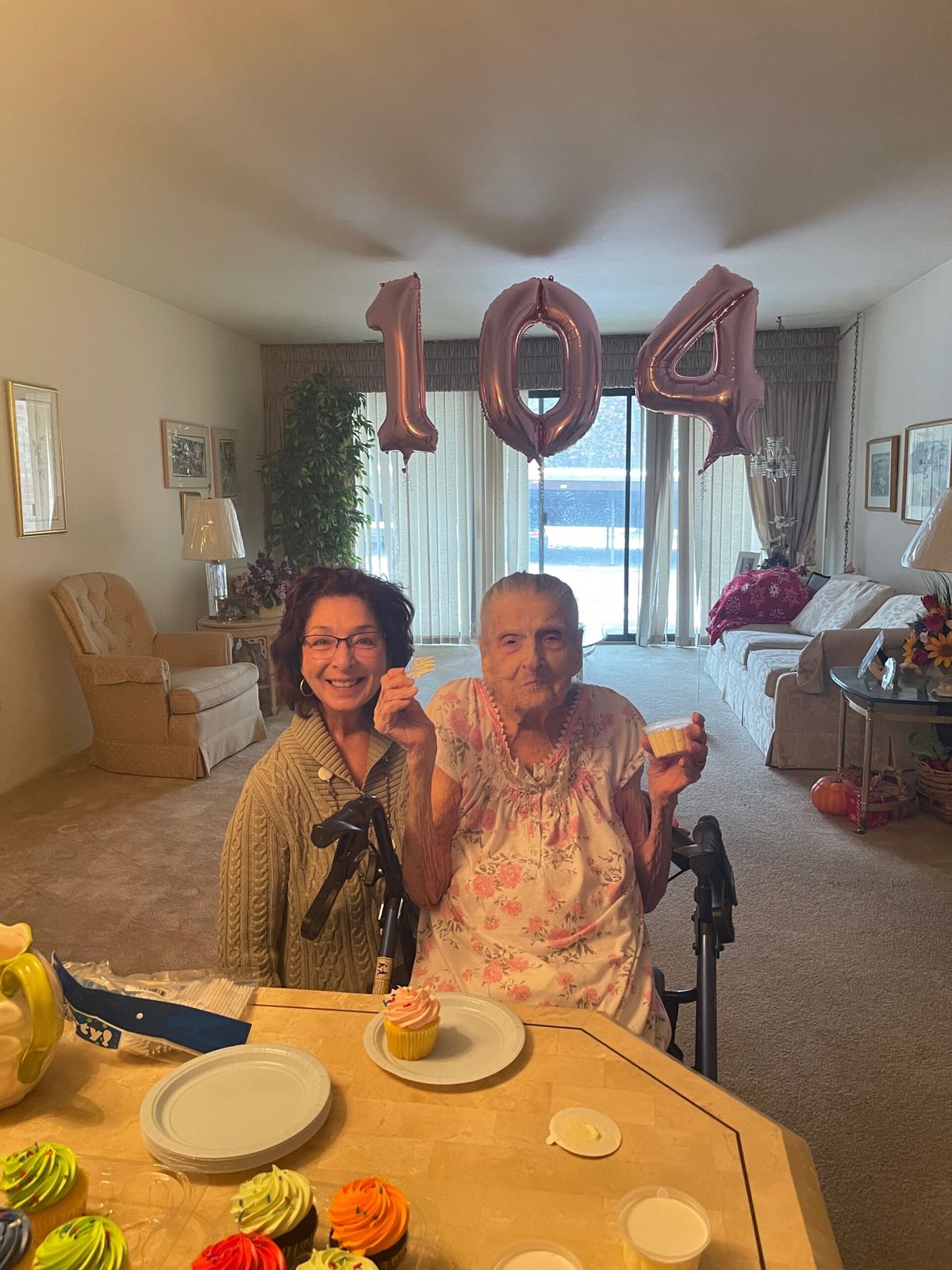 A celebration moment with a patient